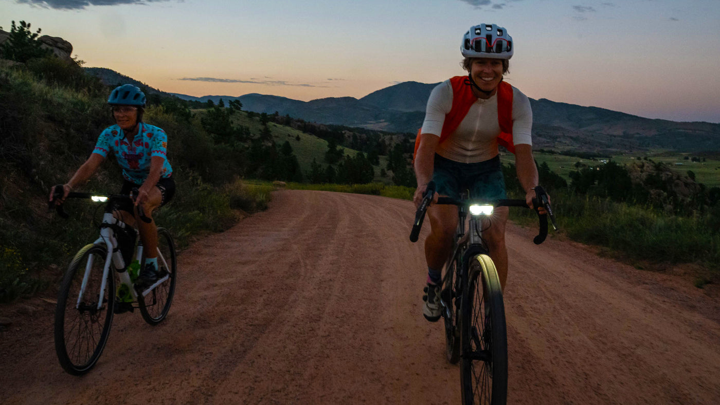 Happy gravel riders with Detours on their handlebars