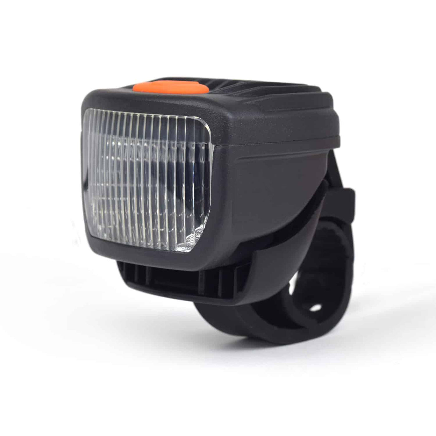 close up side view of road bike light 